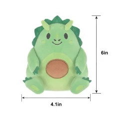 Dinosaur Avocado Plush, 4.1in x 6in