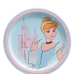 Disney Cinderella Once Upon A Time Paper Lunch Plate, 8ct, Assorted Options