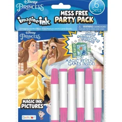 Disney Princess Magic Ink Paper Coloring Books, 5.5in x 6in, 6ct