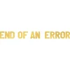 Divorce Party End of an Error Gold Banner