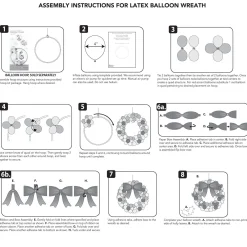 DIY Air-Filled Christmas Latex Balloon Wreath Kit, 37in