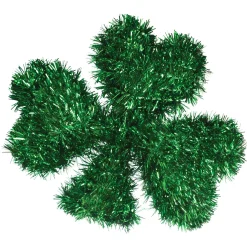 3D Mini Green St. Patrick's Day Tinsel Shamrock