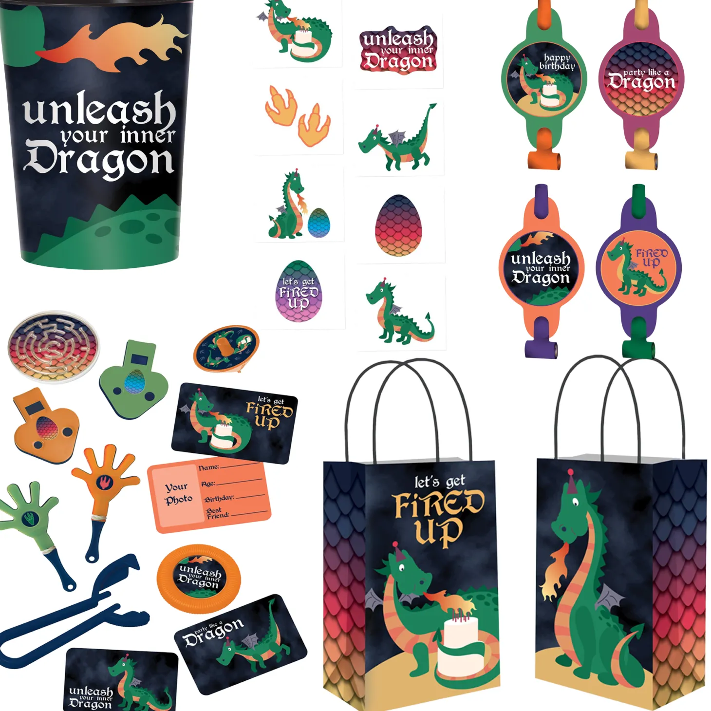 Dragon Favor Kit for 8 Guests