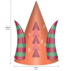 Dragon Party Party Hats, 8ct