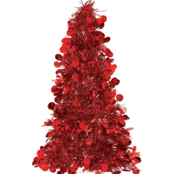 3D Small Tinsel Christmas Tree, Assorted Colors