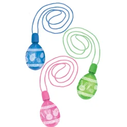 Easter Egg Bubble Necklaces, 3ct