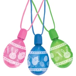 Easter Egg Bubble Necklaces, 3ct