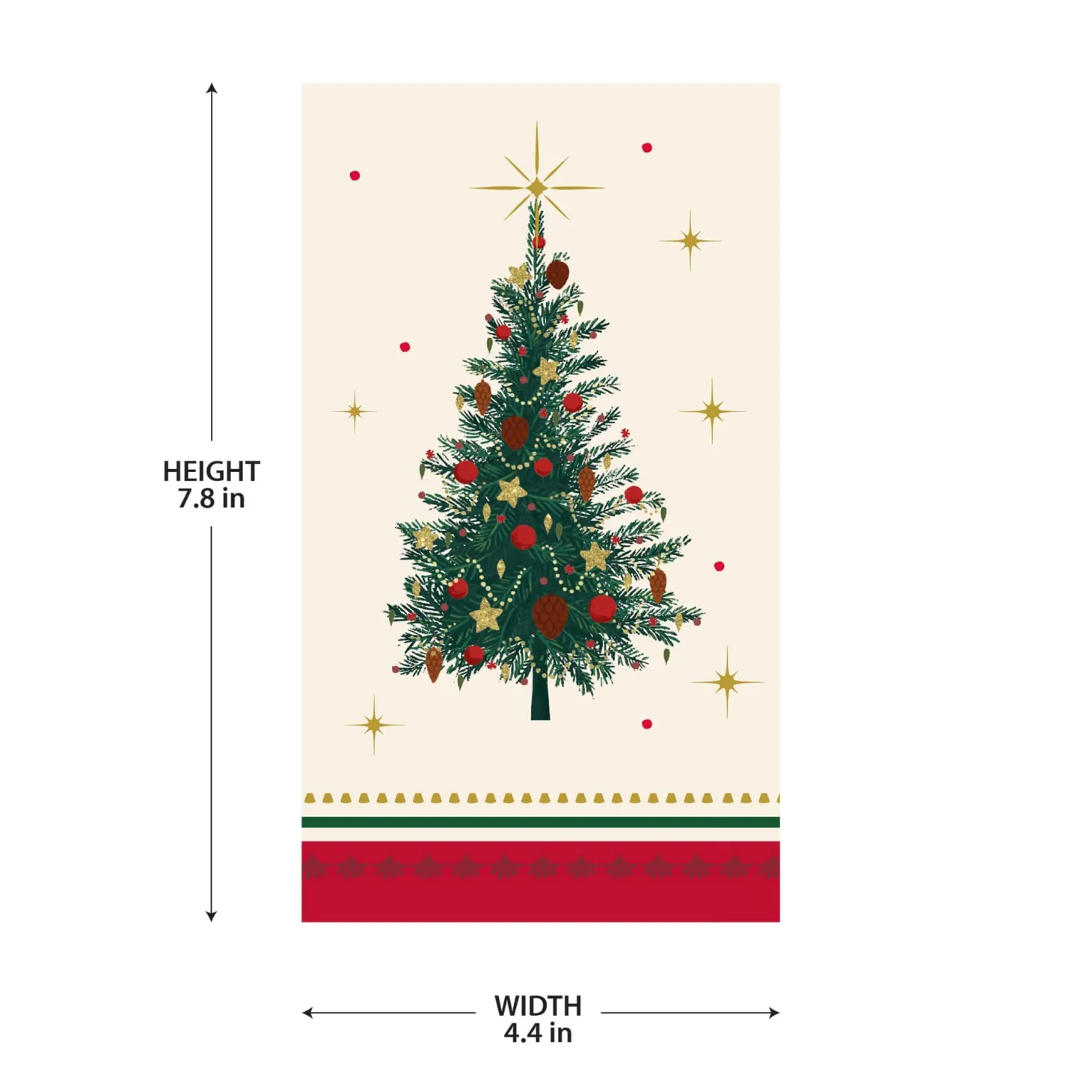 Elegant Evergreen Napkins, 16ct (Beverage, Lunch, or Guest Towel), Assorted Options
