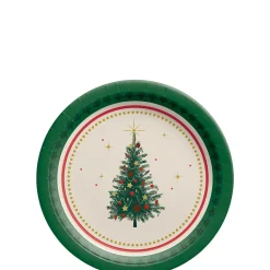 Elegant Evergreen Plate, 8ct, Assorted Options