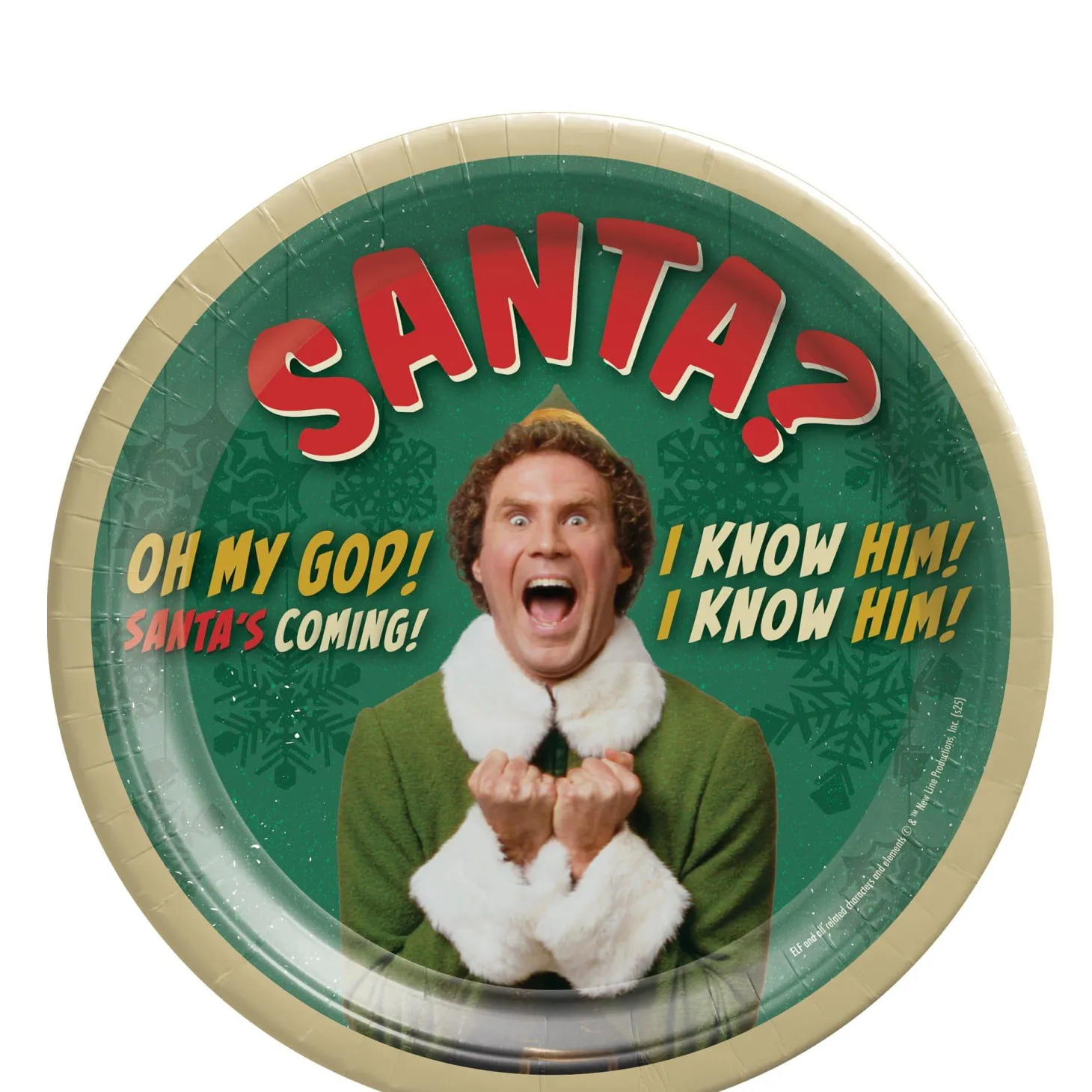 Elf Holiday Plates, 8ct (Lunch or Dessert), Assorted Options