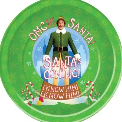 Elf Paper Lunch Plates, 9in, 8ct