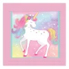 Enchanted Unicorn Customizable Birthday Chalkboard Easel Sign, 12in x 12in