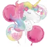 Enchanted Unicorn Foil Balloon Bouquet, 5pc