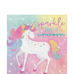 Enchanted Unicorn Paper Lunch Napkins, 6.5in, 16ct