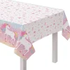 Enchanted Unicorn Plastic Table Cover, 54in x 96in