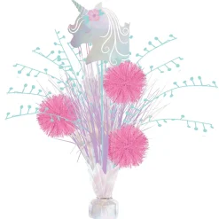 Enchanted Unicorn Tinsel Burst Centerpiece, 18in