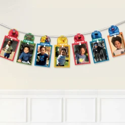 Everyday Sesame Street 13-Picture Cardstock Photo Garland Kit, 12ft, 42pc