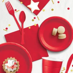 Extra Sturdy Paper Dinner Plates, 10in, Assorted Colors, Multiple Counts