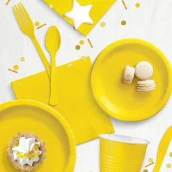 Extra Sturdy Paper Dinner Plates, 10in, Assorted Colors, Multiple Counts