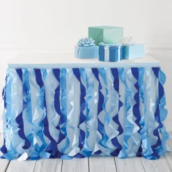 Fabric Ruffle Table Skirt, 30in x 72in - Oh Baby!, Assorted Colors