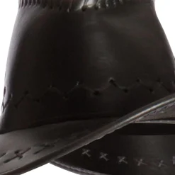 Faux Leather Cowboy Hat