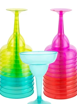 Fiesta Plastic Margarita Glasses 20ct