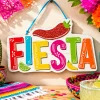 Fiesta Viva la Party MDF Hanging Sign