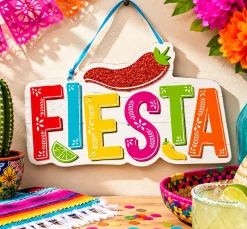 Fiesta Viva la Party MDF Hanging Sign