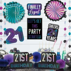 Finally 21 Birthday Room Decorating Kit, 12pc