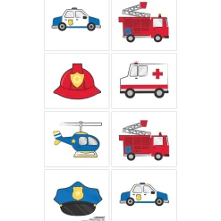 First Responders Tattoos, 1 Sheet