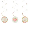 Floral Baby Swirl Decorations 12ct