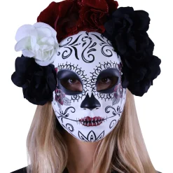 Flower Crown Calavera Day of the Dead Mask