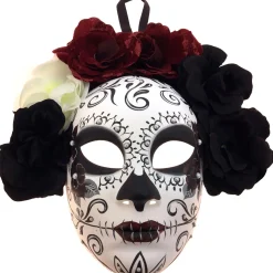 Flower Crown Calavera Day of the Dead Mask
