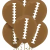 Football Latex Balloons, 12in, 6ct