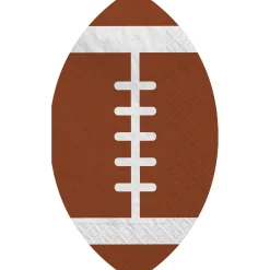 Football-Shaped Paper Lunch Napkins, 8.6in, 40ct - Ready Set
