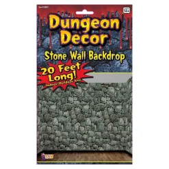 20 Foot Dungeon Stone Wall Backdrop Decoration