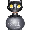 3.5 Foot Hocus Pocus Binx in Cauldron Light Up Halloween Inflatable Lawn Decoration