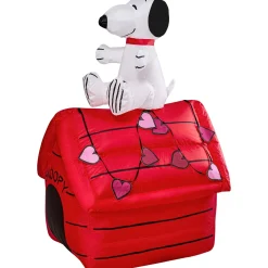 3.5 Foot Peanuts Classic Snoopy Holiday Interchangeable Inflatable Lawn Decoration