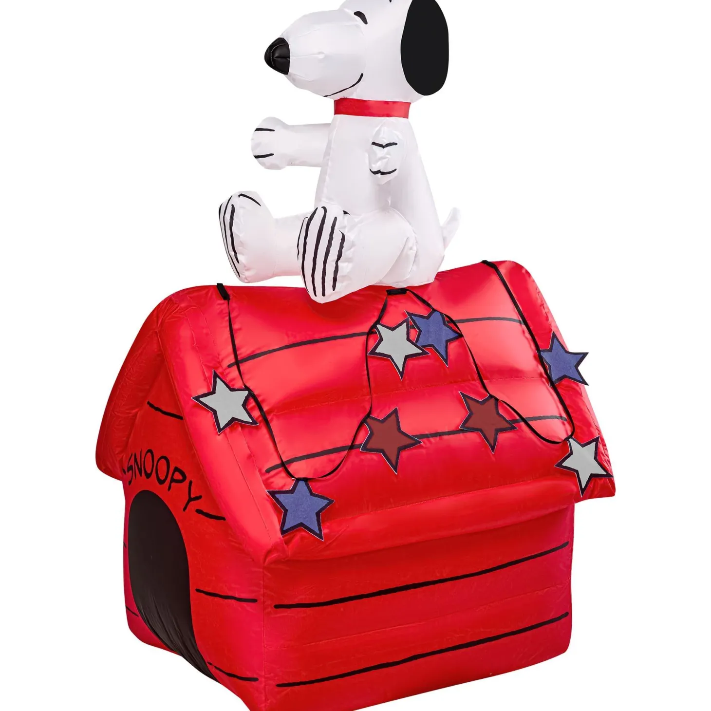 3.5 Foot Peanuts Classic Snoopy Holiday Interchangeable Inflatable Lawn Decoration