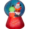 5.5 Foot Snow Globe Santa Light Up Christmas Inflatable Lawn Decoration