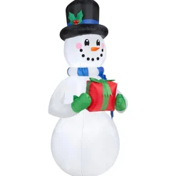 8 Foot Snowman Light Up Christmas Inflatable Lawn Decoration
