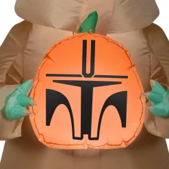 3.5 Foot Star Wars The Child & Pumpkin Light Up Halloween Inflatable Lawn Decoration
