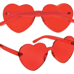 Frameless Red Heart Valentine's Day Glasses
