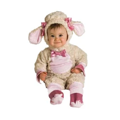 Fuzzy Pink Lamb Costume for Babies