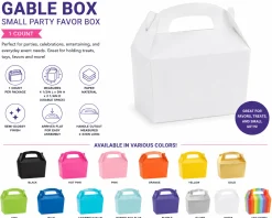 Gable Box Small Party Favor Box, 1ct, Assorted Colors