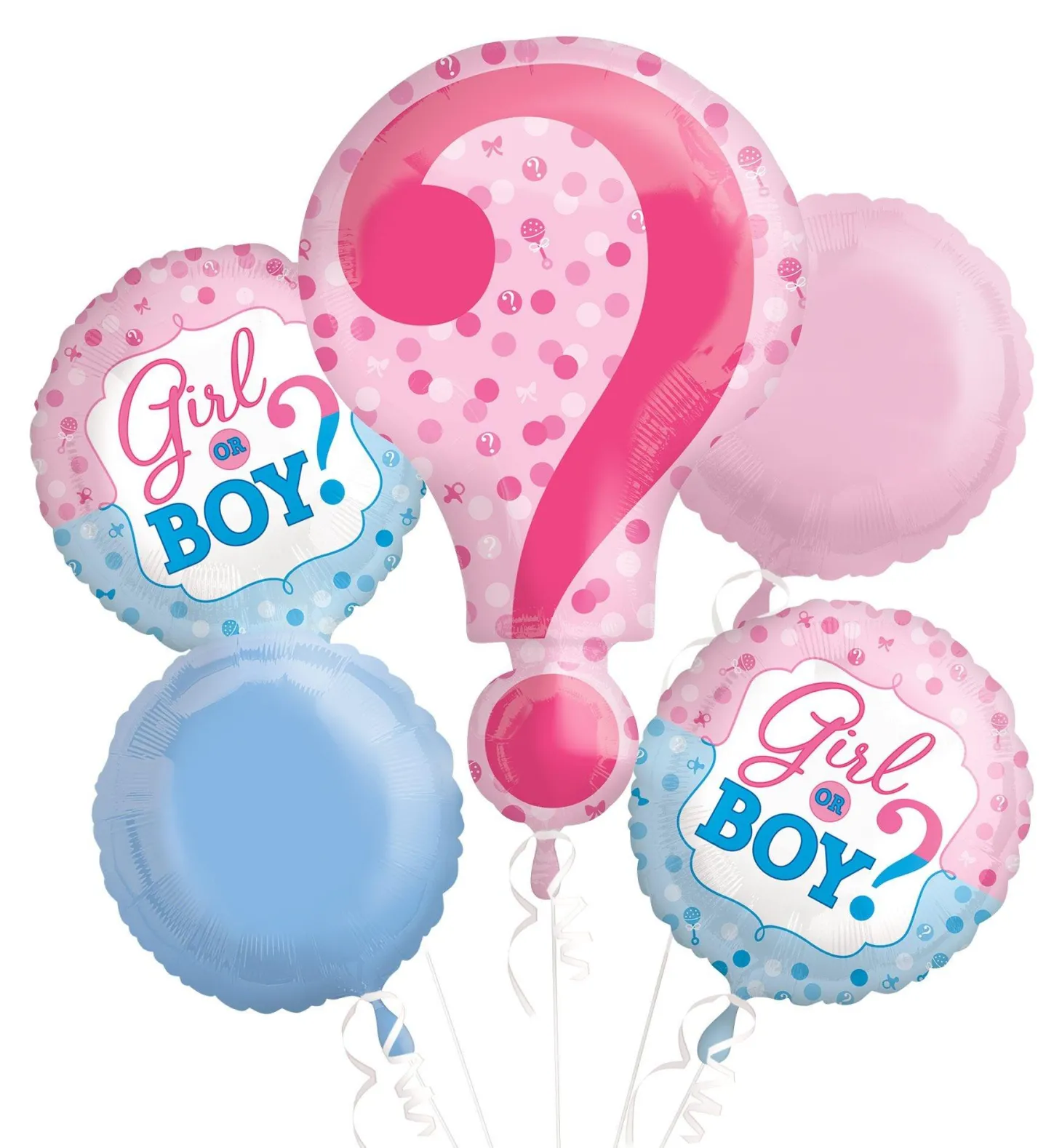 Gender Reveal Balloon Bouquet 5pc