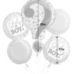 Gender Reveal Balloon Bouquet 5pc