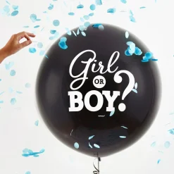 Gender Reveal Balloon with Confetti, Assorted Colors