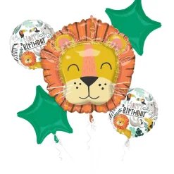 Get Wild Jungle Foil Balloon Bouquet, 5pc