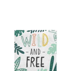 Get Wild Jungle Paper Beverage Napkins, 5in, 16ct